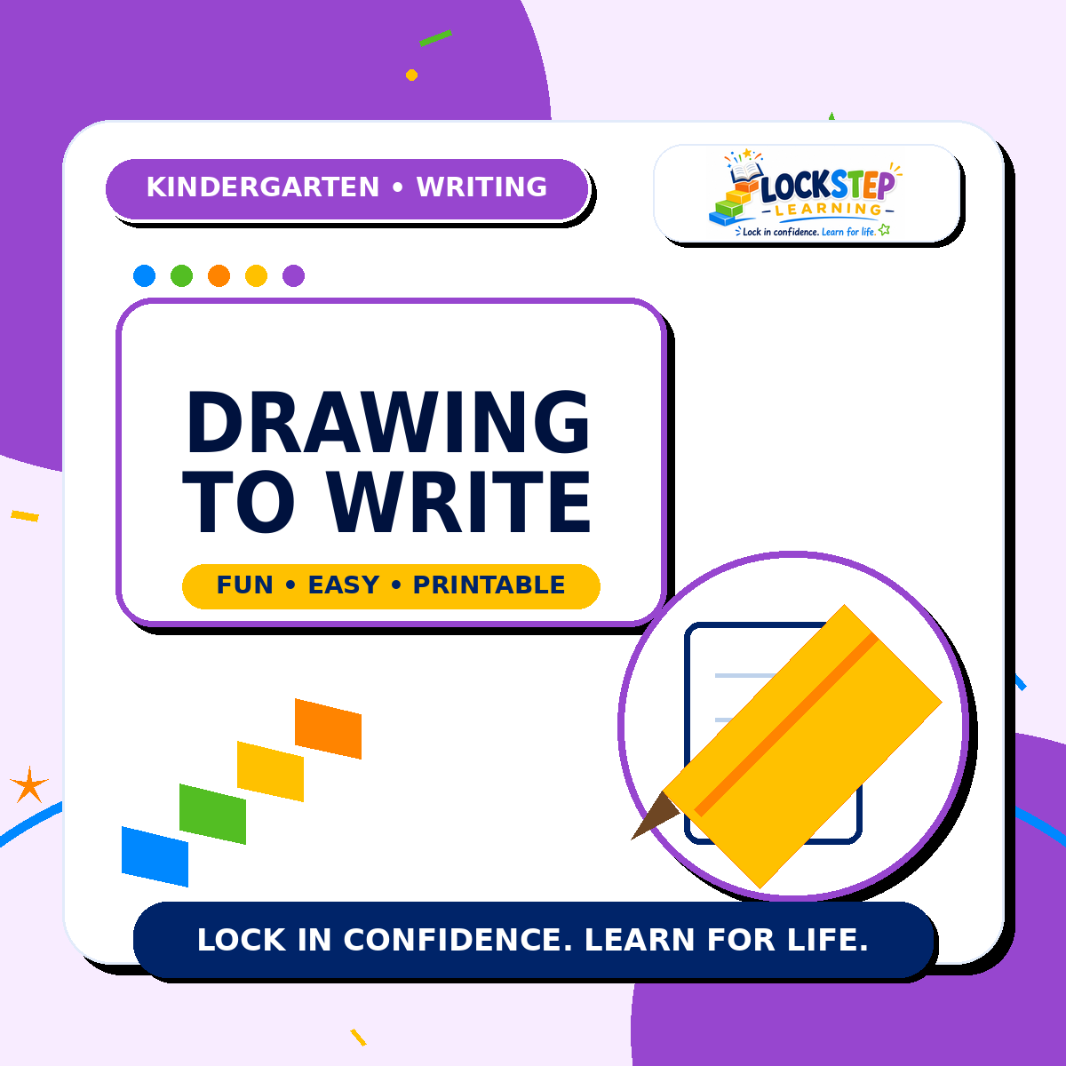 Kindergarten Drawing to Write
