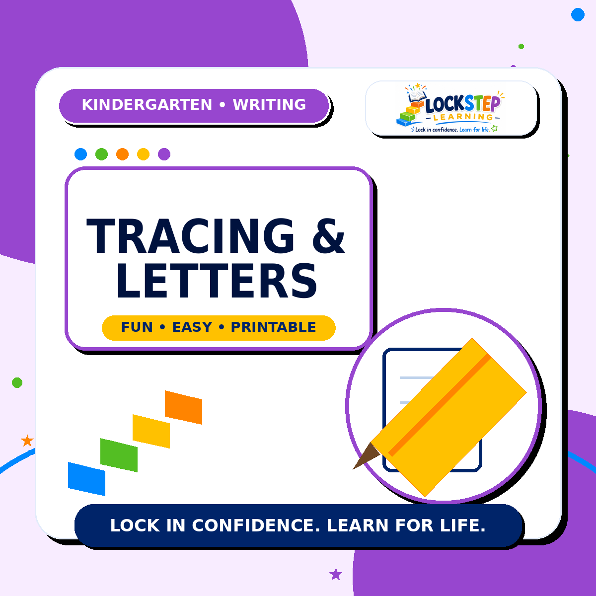 Kindergarten Tracing & Letters